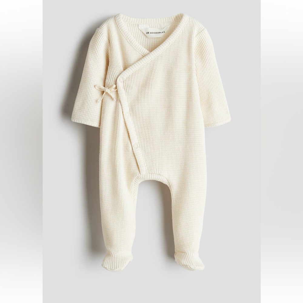 NWOT H&M Waffle 100% Organic Cotton Jumpsuit Onesie 3M